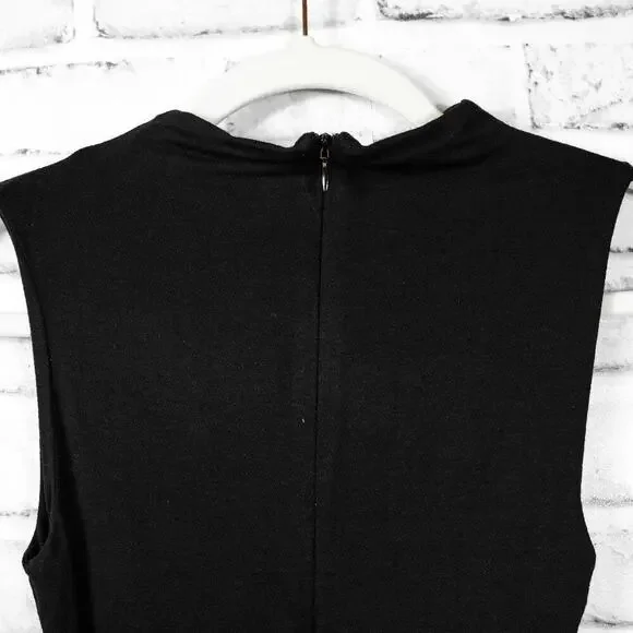 Naked Wardrobe Black NW Sleeveless Crew Neck Full Length Jumpsuit Women Small